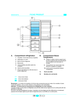 Whirlpool ART 836-2/G-KC Fridge/freezer combination Manuel utilisateur