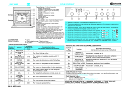 Bauknecht EMZ 4462 IN Oven Manuel utilisateur