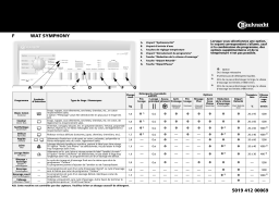 Bauknecht WATE Symphony Washing machine Manuel utilisateur