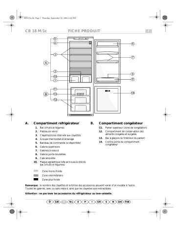 IKEA CBI 611 W Fridge/freezer combination Manuel utilisateur | Fixfr
