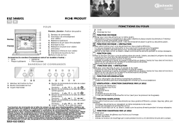 Bauknecht ESZ 5460/01 BR Oven Manuel utilisateur