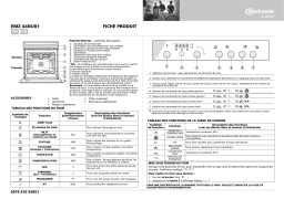 Bauknecht EMZ 4466/01 WS Oven Manuel utilisateur