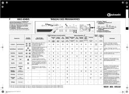 Bauknecht WAS 4349/G Washing machine Manuel utilisateur