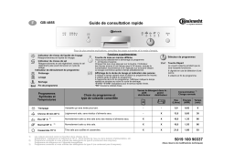 Bauknecht GSI 4855 CTW- WS Dishwasher Manuel utilisateur