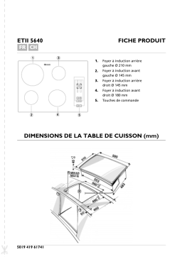 Bauknecht ETII 5640 IN Hob Manuel utilisateur