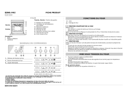 Bauknecht ESNA 4462 WS Oven Manuel utilisateur