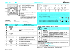Bauknecht EMZA 4462 IN Oven Manuel utilisateur