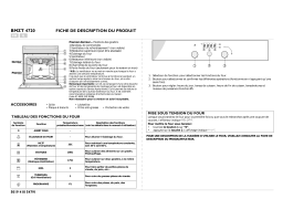 Bauknecht BMZT 4720 WS Oven Manuel utilisateur