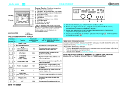 Bauknecht BLZH 4009 IN Oven Manuel utilisateur