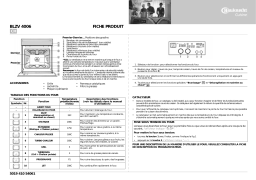 Bauknecht BLZV 4006 AL Oven Manuel utilisateur