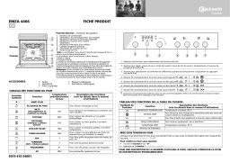 Bauknecht EMZA 4466 WS Oven Manuel utilisateur