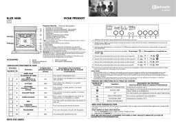Bauknecht ELZE 4466 SW Oven Manuel utilisateur
