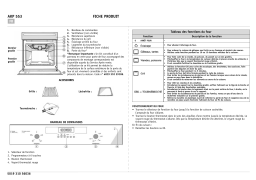 Whirlpool AKP 553 IX Oven Manuel utilisateur