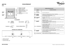 Whirlpool AKP 554 NB Oven Manuel utilisateur