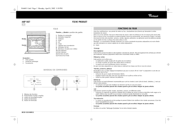 AKP 987 NB | Whirlpool AKP 987 IX Oven Manuel utilisateur | Fixfr