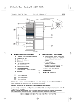 Whirlpool ARZ 899/H Fridge/freezer combination Manuel utilisateur