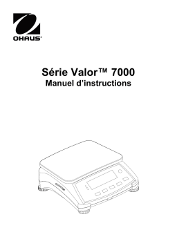 Ohaus V71P15T Valor® 7000 Manuel utilisateur