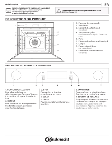 Manuel du propriétaire | Bauknecht BIK7 CP8VS PT Oven Manuel utilisateur | Fixfr