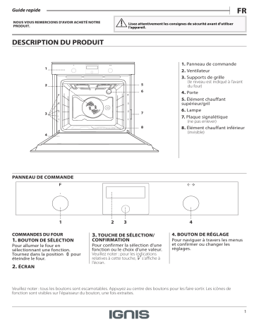 Ignis AKB 4210 IX Oven Manuel utilisateur | Fixfr