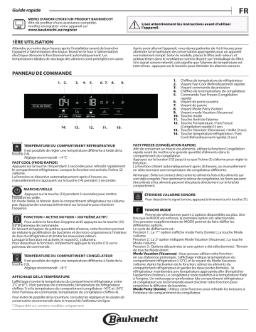 Bauknecht KGITN 18F4 MA Fridge/freezer combination Manuel utilisateur | Fixfr