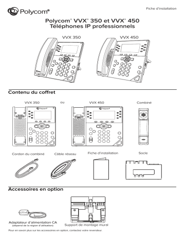 VVX 450 OBi Edition | VVX 450 | Poly VVX 350 OBi Edition Manuel utilisateur | Fixfr