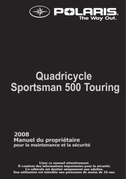 ATV or Youth Sportsman 500 Touring Quadricycle 2008 Manuel du propriétaire