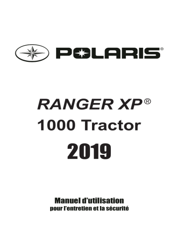 Ranger XP 1000 Tractor 2019 Manuel du propriétaire | Fixfr