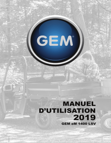 GEM eM 1400 LSV 2019 Manuel du propriétaire | Fixfr