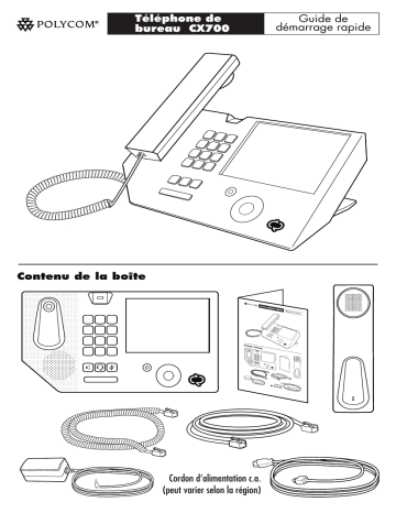 Poly CX700 Guide de démarrage rapide | Fixfr