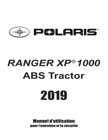 Ranger XP 1000 ABS Tractor 2019 Manuel du propriétaire | Fixfr