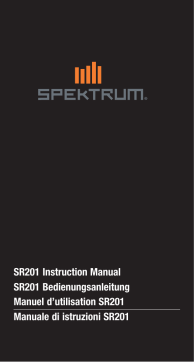 Spektrum SR201 2-Ch DSM Sport Surface Rx - Waterproof Manuel utilisateur