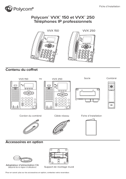 Poly VVX 150 Manuel utilisateur