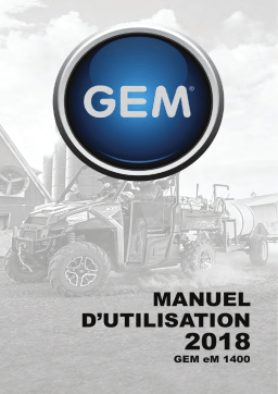 GEM eM1400 LSV 2018 Manuel du propriétaire