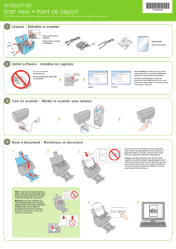 Epson GT-S50 Guide d'installation