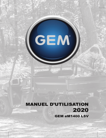 GEM eM1400 LSV 2020 Manuel du propriétaire | Fixfr