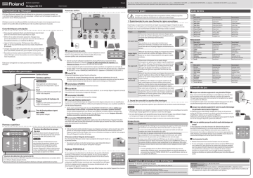 ELCajon EC-10 | Roland EL Cajon EC-10 Electronic Layered Cajon 電子木箱鼓 Manuel du propriétaire | Fixfr