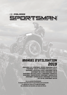 ATV or Youth Sportsman 450 H.O. EPS 2019 Manuel du propriétaire