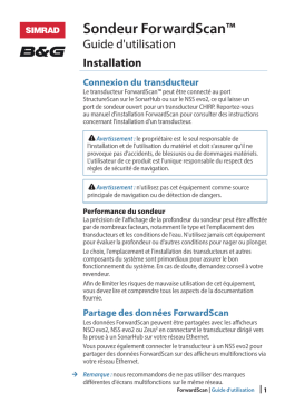 Simrad ForwardScan Manuel utilisateur