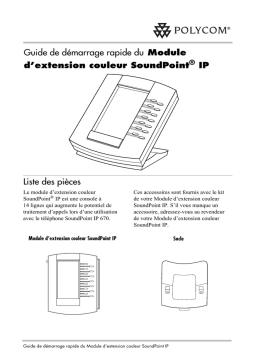 Poly SoundPoint IP Color Expansion Module Guide de démarrage rapide