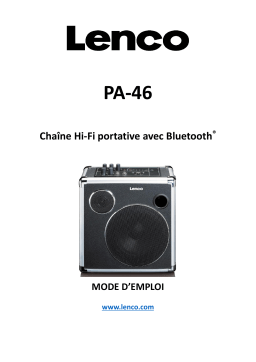 Lenco PA-46 Portable Bluetooth speaker 30W RMS Manuel du propriétaire