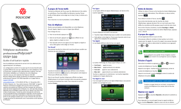 Poly VVX 500 Mode d'emploi | Fixfr