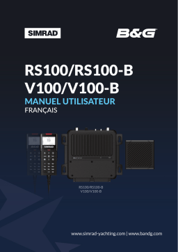 Simrad RS100 / RS100-B Manuel utilisateur