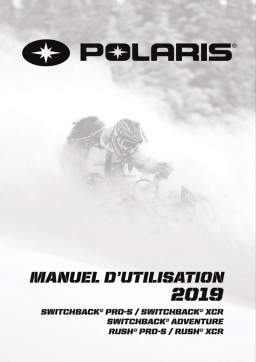 Snowmobiles 800 Switchback Adventure 2019 Manuel du propriétaire