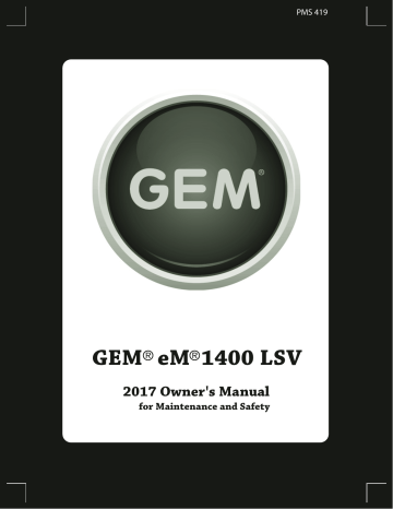 eM1400 LSV | GEM eM1400 INTL 2017 Manuel du propriétaire | Fixfr