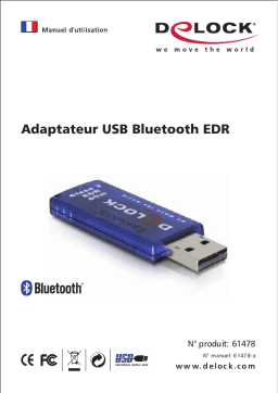 DeLOCK 61478 USB Bluetooth adapter EDR 80m Manuel utilisateur