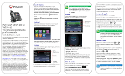 Poly VVX 400/410 Mode d'emploi