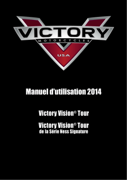 Victory Motorcycles Victory Vision Tour INTL 2014 Manuel du propriétaire