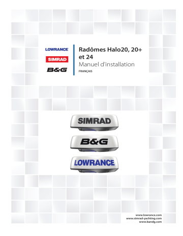 Installation manuel | Simrad HALO 20, 20+ and 24 Guide d'installation | Fixfr