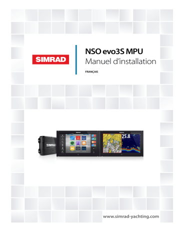 Installation manuel | Simrad NSO evo3S MPU Guide d'installation | Fixfr