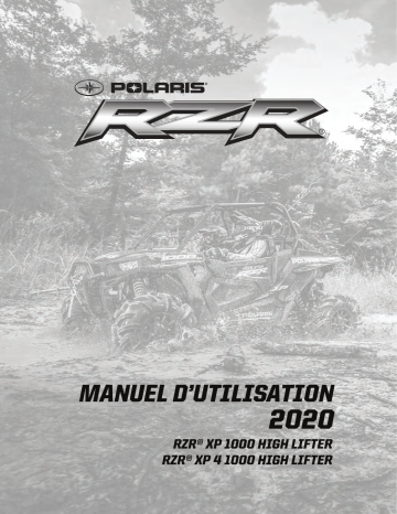 RZR XP 4 1000 High Lifter | RZR Side-by-side RZR XP 1000 High Lifter 2020 Manuel du propriétaire | Fixfr